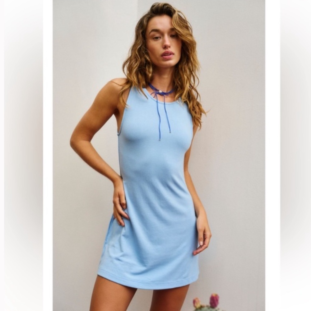 Free People Blue Belle Mini dress